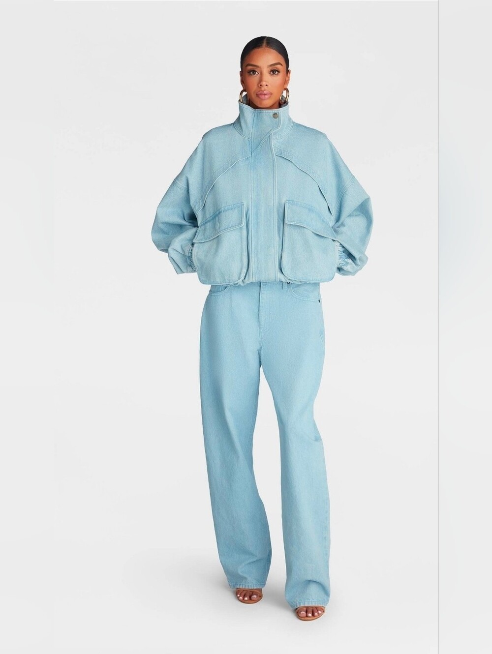 KBB Women's 'The Denim Bomber Jacket'